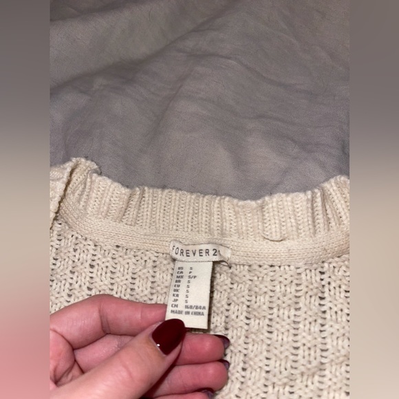 White knit cardigan! - Picture 3 of 5